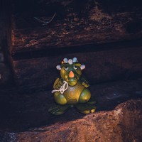 11cm Green Dragon German Incense Burner By Seiffener image
