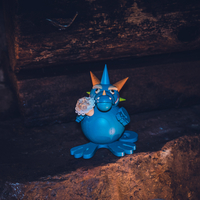 11cm Blue Dragon German Incense Burner By Seiffener image