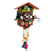 Swiss House Battery Chalet Kuckulino With Swinging Doll 12cm By TRENKLE image