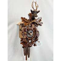 After The Hunt 1 Day Mechanical Carved Cuckoo Clock 33cm By ENGSTLER image