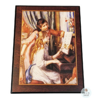 Wooden Musical Jewellery Box- Girls At The Piano By Renoir (Brahms- Waltz) image
