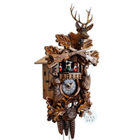 After The Hunt 1 Day Mechanical Carved Cuckoo Clock 42cm By ENGSTLER image