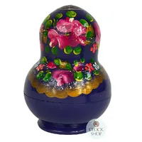 Floral Russian Dolls-Purple 14cm (Set Of 10) image