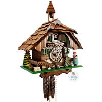 Bell Ringer 1 Day Mechanical Chalet Cuckoo Clock 31cm By ENGSTLER image