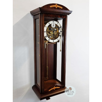 60cm Walnut 8 Day Mechanical Triple Chime Wall Clock By AMS image
