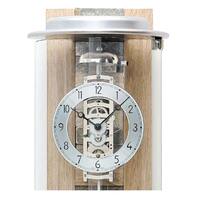 90cm Oak & Stone 8 Day Mechanical Striking Wall Clock With Curved Glass By AMS image