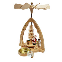 20cm Santa & Snowman Christmas Pyramid By Richard Glässer image