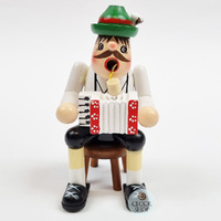 13cm Accordion Player German Incense Burner image