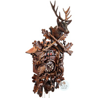 Before The Hunt 8 Day Mechanical Carved Cuckoo Clock With Dancers 75cm By SCHNEIDER image