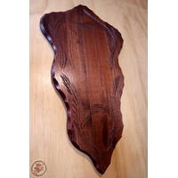 Hand Carved Backboard - Walnut - 38cm image