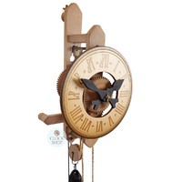18th Century Antique Replica Mechanical Wooden Gear Clock 19cm By HÖNES image