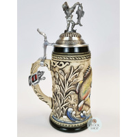 Bass Beer Stein With Fisherman on Lid 0.75L By KING image