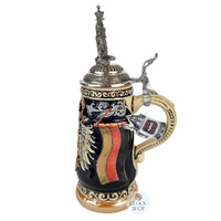 Deutschland Coat Of Arms Monarchy Beer Stein With Eagle On Lid 0.5L By KING image