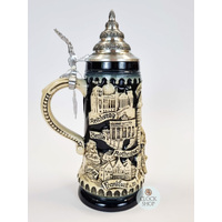 Medieval Deutschland With Jousting Knights Beer Stein 0.5L By KING image