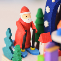 12.5cm Santa Claus Tealight Pyramid By Graupner image