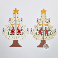 20cm Wooden 3D Tree Decoration- Assorted Designs image