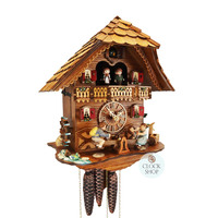 Seesaw 1 Day Mechanical Chalet Cuckoo Clock With Dancers 31cm By SCHNEIDER image