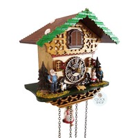 Heidi House Battery Chalet Cuckoo Clock With Swinging Doll 20cm By TRENKLE image