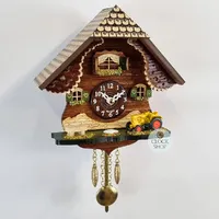 Forest Cabin Battery Chalet Kuckulino With Tractor 16cm By TRENKLE image