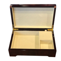 Wooden Musical Jewellery Box With Arabesque Inlay- Large (Edelweiss) image