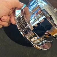 16.5cm Chrome Barometer By FISCHER (Small Crack In Bezel) image