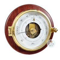 20cm Mahogany Barometer By FISCHER image