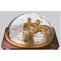 Tellurium III Mantel Clock in Antique Walnut 38cm By HERMLE image