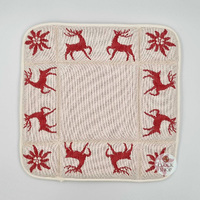 Red Reindeer Bread Basket By Schatz image