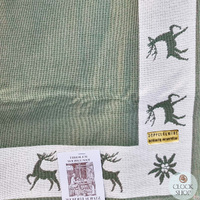 Green Reindeer Tablecloth By Schatz (80cm) image