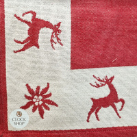 Red Reindeer Tablecloth By Schatz (80cm) image