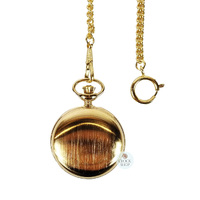 48mm Gold Unisex Pocket Watch With Polished Plain Case By CLASSIQUE (Arabic) image