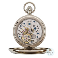 4.9cm Stainless Steel Mechanical Skeleton Pocket Watch By CLASSIQUE (Arabic) image