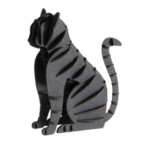 3D Paper Model- Black Cat image