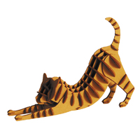 3D Paper Model- Brown Cat image