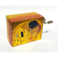 Classic Art Hand Crank Music Box- The Kiss by Klimt (Debussy- Arabesque) image