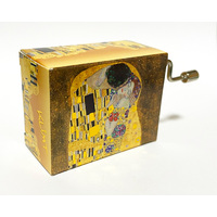 Classic Art Hand Crank Music Box- The Kiss by Klimt (Beethoven- Fur Elise) image