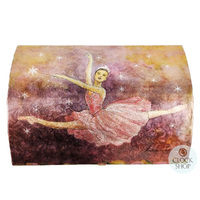 Purple Ballerina Musical Jewellery Chest With Dancing Ballerinas (Tchaikovsky- Swan Lake) image