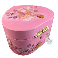 Pink Heart Ballerina Musical Jewellery Box (Tchaikovsky-Swan Lake) image