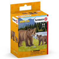 Grizzly Bear Mother & Cub image