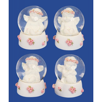 6cm Angel & Roses Snow Globe- Assorted Designs image