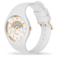 28mm Fantasia Collection White & Gold Youth Watch With Rainbow Dial By ICE-WATCH image