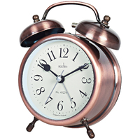 12.5cm Pembridge Brass Double Bell Analogue Alarm Clock By ACCTIM image