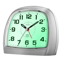 13cm Sensa-Light Silver Smartlite Silent Analogue Alarm Clock By ACCTIM image