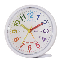 11cm Lulu White Time Teaching Silent Analogue Alarm Clock By ACCTIM image