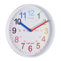 20cm Wickford White Children's Time Teaching Wall Clock By ACCTIM image
