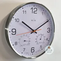30.5cm Komfort Silent Wall Clock With Weather Dials By ACCTIM image