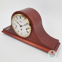 21cm Mahogany Mechanical Tambour Mantel Clock With Westminster Chime By AMS  image