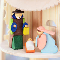 35cm Three Tier Nativity Christmas Pyramid By Graupner image