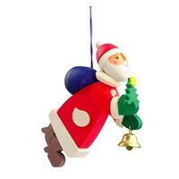 9cm Santa With Tree Hanging Decoration By Graupner image