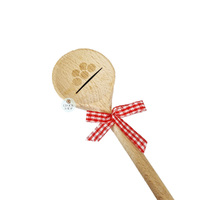 Wooden Spoon With Ribbon- Assorted Designs image
